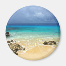 Paradise tropical island beach refrigerator magnets