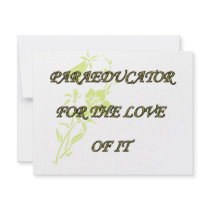 PARAED FOR THE LOVE OF IT CUSTOM INVITES