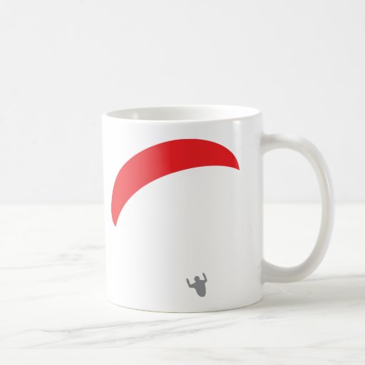 paraglider red - paragliding mugs
