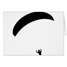 paragliding black icon cards