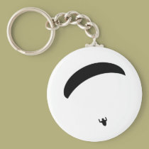 paragliding black icon keychains
