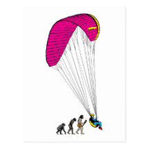 Paragliding Postcard