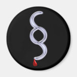 paragraph Gesetz Blut Blutstropfen Fridge Magnets