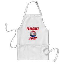 Paraguay 2010 logo flag La Albirroja Ball Apron