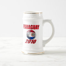 Paraguay 2010 logo flag La Albirroja Ball Coffee Mug