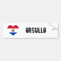 Paraguay orgullo(pride) bumper stickers