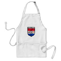 Paraguay Soccer futbol fans Paraguayan flag Shield Apron
