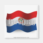 Paraguay Waving Flag Refrigerator Magnet