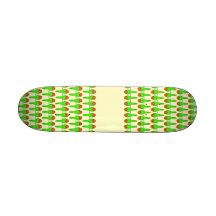 Parakeet Birds Pattern. Custom Skateboard