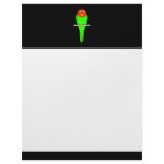 Parakeet Cartoon. Bird on a perch. Personalized Letterhead