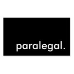 paralegal. business card