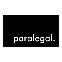 paralegal. business card