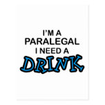 Paralegal Need a Drink Postcards