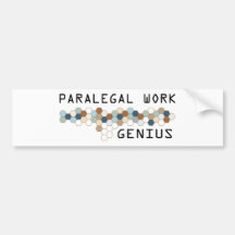 Paralegal Work Genius Bumper Stickers