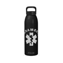 Paramedic EMS Logo Water Bottle