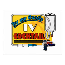 Paramedic IV Cocktail Post Card