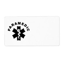 Paramedic Logo Theme Personalized Shipping Label