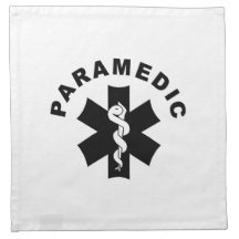 Paramedic Logo Theme Printed Napkin