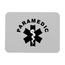 Paramedic Logo Theme Rectangle Magnets