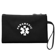 Paramedic Logo Theme Wristlet Clutches