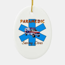 Paramedic Saving Lives Christmas Ornament