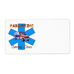 Paramedic Saving Lives Custom Shipping Labels