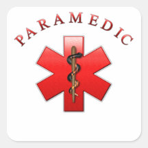 Paramedic Square Stickers