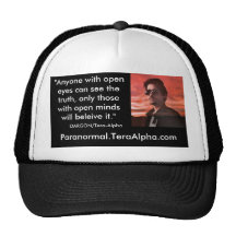 Paranormal.TeraAlpha.com - Open Mind Quote Hat