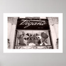 Parapluies de magasin de fenêtre posters