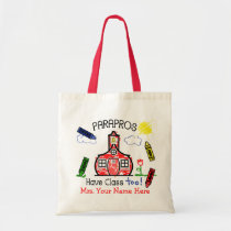 Parapros Have Class Too! Schoolhouse & Crayons bags