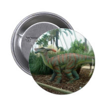 Parasaurolophus Dinosaur Button