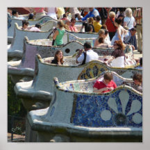 Parc Guell - Snaky Seat Poster