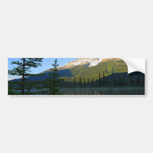 Parc national de réflexions de lacs jasper autocollants pour voiture