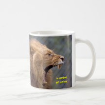 Parched lion! mug
