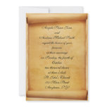 Parchment Scroll Wedding Invitation