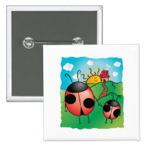 Parent and kid! pinback button