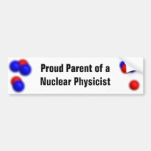 Parent fier d'un physicien nucléaire adhésifs pour voiture