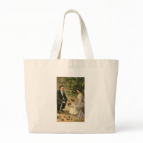Parents and Child Christmas Card Tote Bag