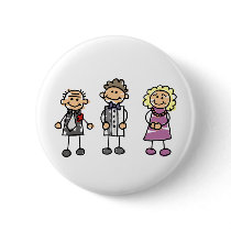Parents Of The Groom On Wedding Day Pinback Button