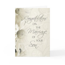 Parents of the Groom Wedding Congratulations Card