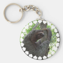 Paresse Keychain d'escalade d'arbre Porte-clé