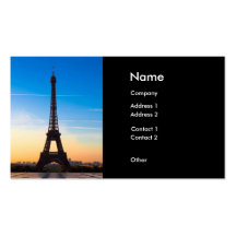 Paris 01A2 Visitenkartenvorlagen