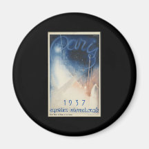 Paris 1937 exposition internationale fridge magnet