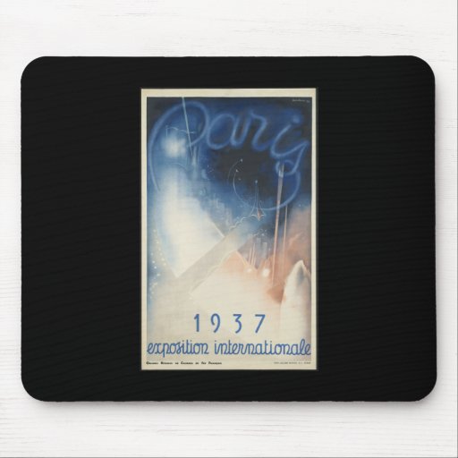 Paris 1937 exposition internationale mouse pads