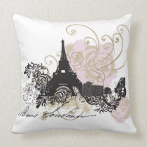 Paris American MoJo Pillow pillows