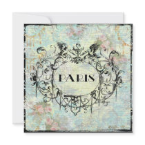 Paris Antique Style Ornate Invitation