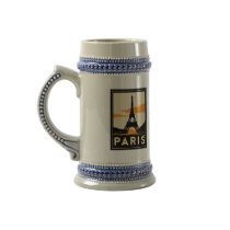 paris art deco retro travel poster coffee mug