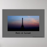 Paris at Sunset Posters