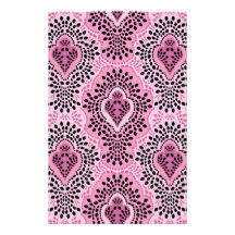 Paris Breeze Damask Personalized Stationery