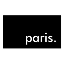 paris. business card template